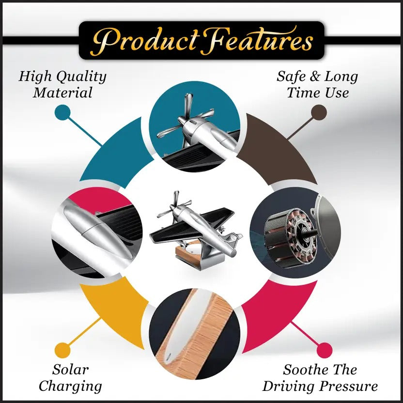 Solar Car Air Freshener For Car and Home Decor